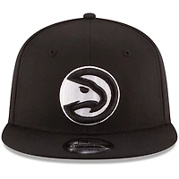 New Era Atlanta Hawks  White Logo 9FIFTY Adjustable Snapback Hat