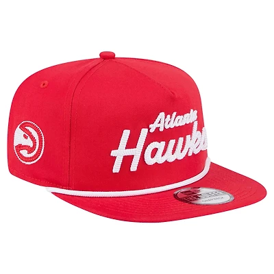 New Era Atlanta Hawks Team Text Golfer Snapback Hat
