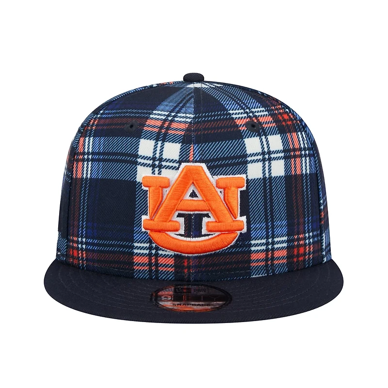 New Era Auburn Tigers Plaid 9FIFTY Snapback Hat
