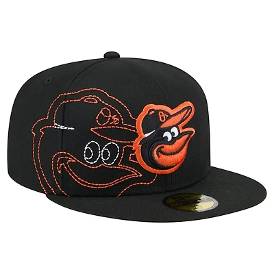 New Era Baltimore Orioles Yarn Stitch 59FIFTY Fitted Hat