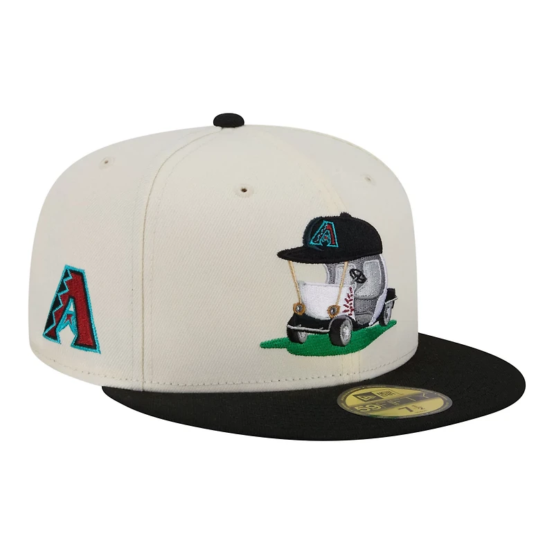New Era Black Arizona Diamondbacks Bullpen Cart 59FIFTY Fitted Hat