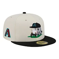 New Era Black Arizona Diamondbacks Bullpen Cart 59FIFTY Fitted Hat