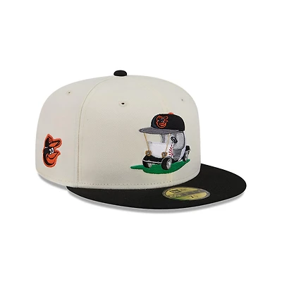 New Era Black Baltimore Orioles Bullpen Cart 59FIFTY Fitted Hat