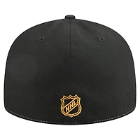 New Era Black Boston Bruins Repeat Two-Tone 59FIFTY Fitted Hat