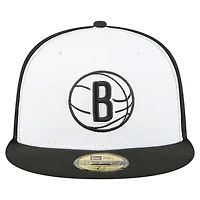 New Era Black Brooklyn Nets Repeat 59Fifty Fitted Hat