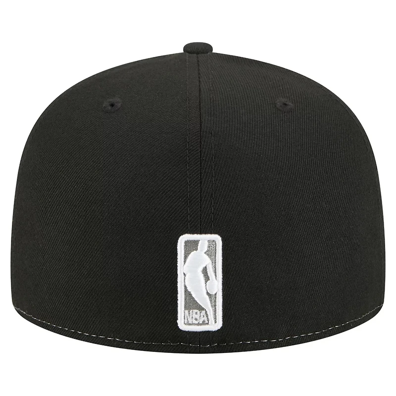 New Era Black Brooklyn Nets Repeat 59Fifty Fitted Hat