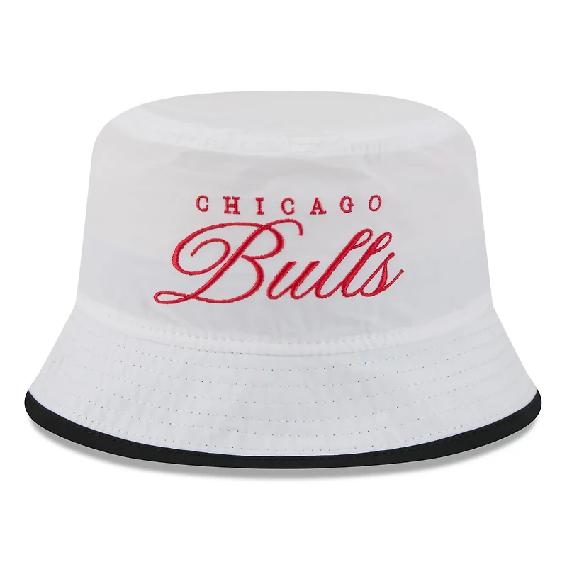 New Era Black Chicago Bulls 2025 NBA Draft Nylon Bucket Hat