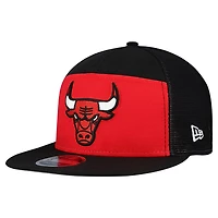 New Era Black Chicago Bulls Outdoor Split Panel 9FIFTY Snapback Hat