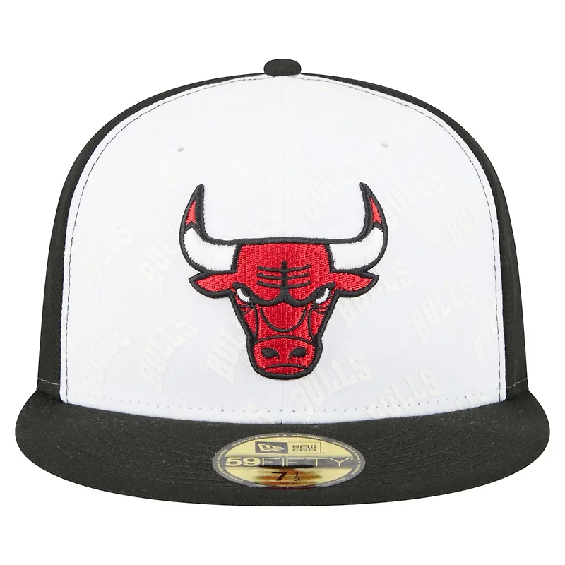 New Era Black Chicago Bulls Repeat 59Fifty Fitted Hat