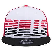 New Era Black Chicago Bulls Throwback Gradient Tech Font 9FIFTY Snapback Hat