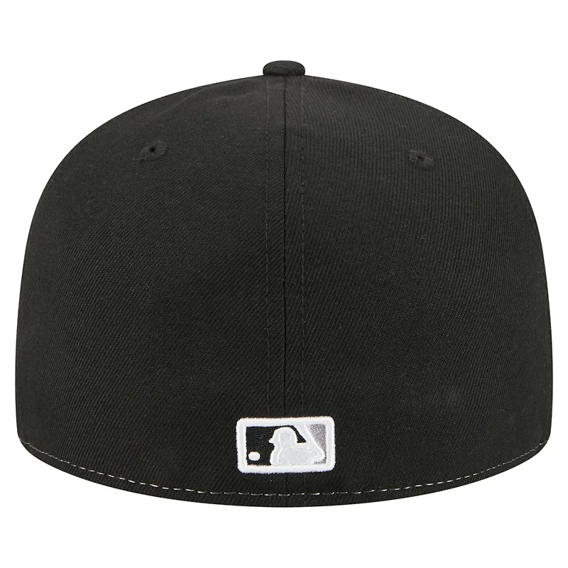 New Era Black Chicago Sox Repeat 59FIFTY Fitted Hat