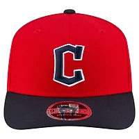 New Era Black Cleveland Guardians Player Replica 9SEVENTY Adjustable Hat