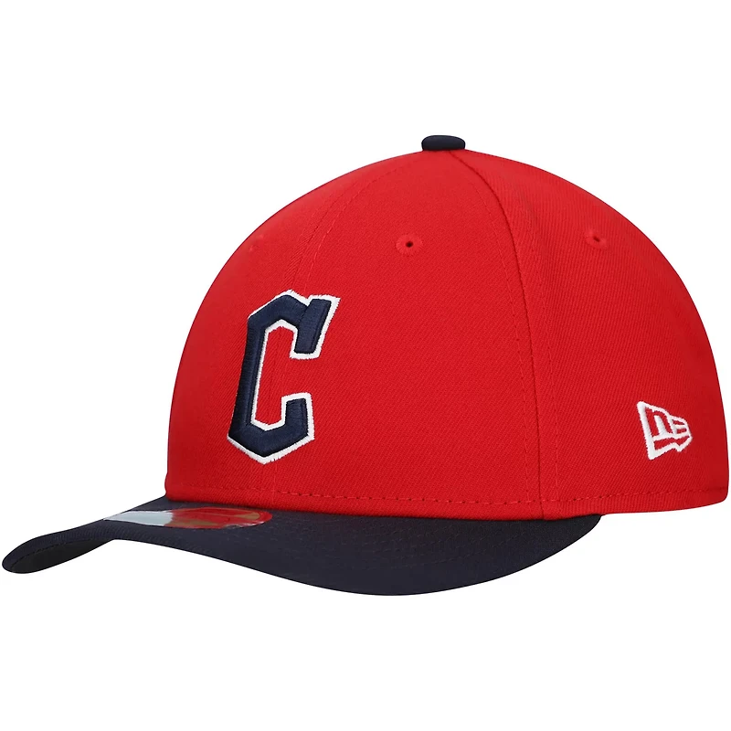 New Era Black Cleveland Guardians Replica 9FORTY Adjustable Hat