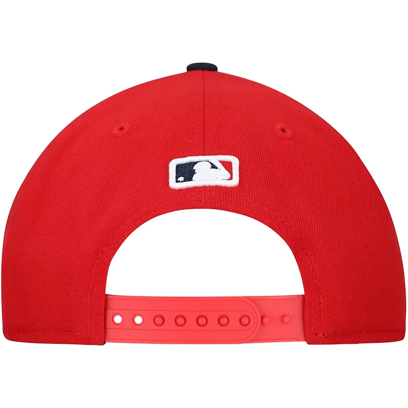 New Era Black Cleveland Guardians Replica 9FORTY Adjustable Hat