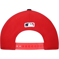 New Era Black Cleveland Guardians Replica 9FORTY Adjustable Hat