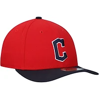 New Era Black Cleveland Guardians Replica 9FORTY Adjustable Hat