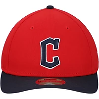 New Era Black Cleveland Guardians Replica 9FORTY Adjustable Hat