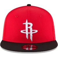 New Era Black Houston Rockets Two-Tone 9FIFTY Adjustable Hat