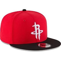 New Era Black Houston Rockets Two-Tone 9FIFTY Adjustable Hat