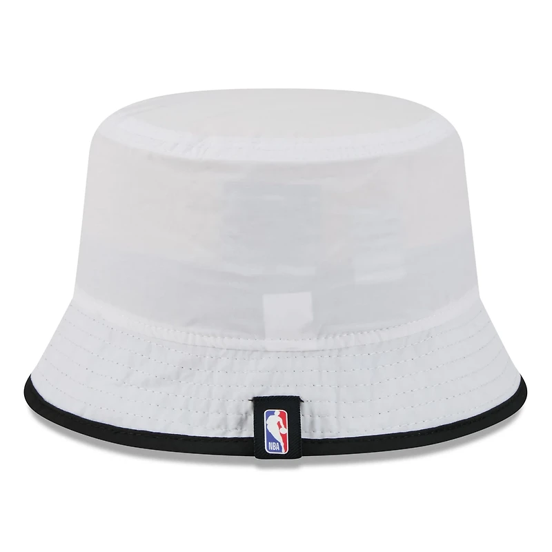 New Era Black Miami Heat 2025 NBA Draft Nylon Bucket Hat