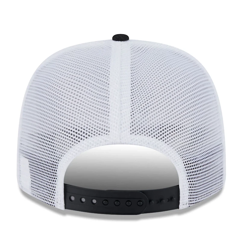 New Era Black Miami Marlins 2025 Batting Practice 9SEVENTY Stretch-Snap Trucker Hat