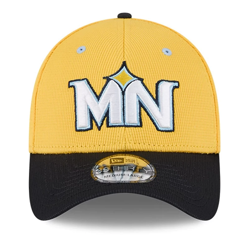New Era Black Minnesota Twins City Connect Batting Practice 39THIRTY Flex Hat