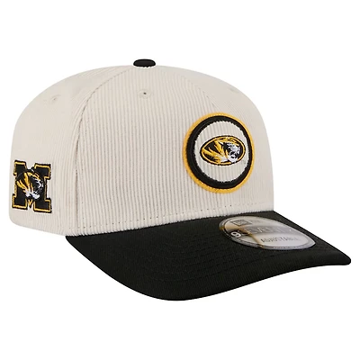New Era Black Missouri Tigers Loyal Corduroy 9SEVENTY Adjustable Hat