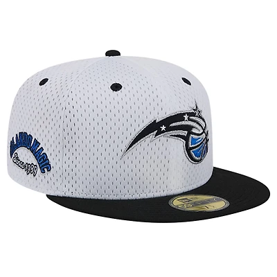 New Era Black Orlando Magic Throwback 2Tone 59FIFTY Fitted Hat