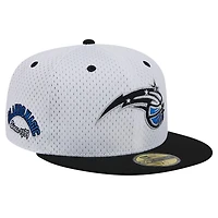 New Era Black Orlando Magic Throwback 2Tone 59FIFTY Fitted Hat