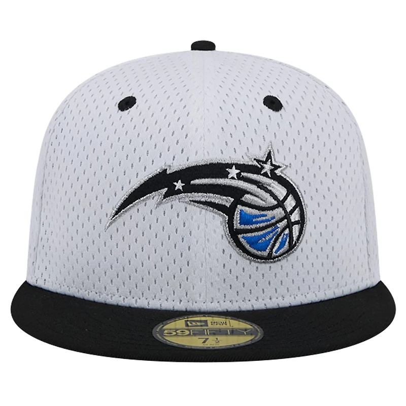 New Era Black Orlando Magic Throwback 2Tone 59FIFTY Fitted Hat
