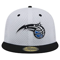 New Era Black Orlando Magic Throwback 2Tone 59FIFTY Fitted Hat