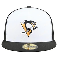 New Era Black Pittsburgh Penguins Repeat Two-Tone 59FIFTY Fitted Hat