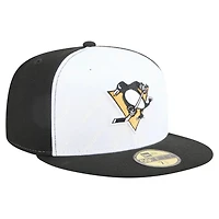 New Era Black Pittsburgh Penguins Repeat Two-Tone 59FIFTY Fitted Hat