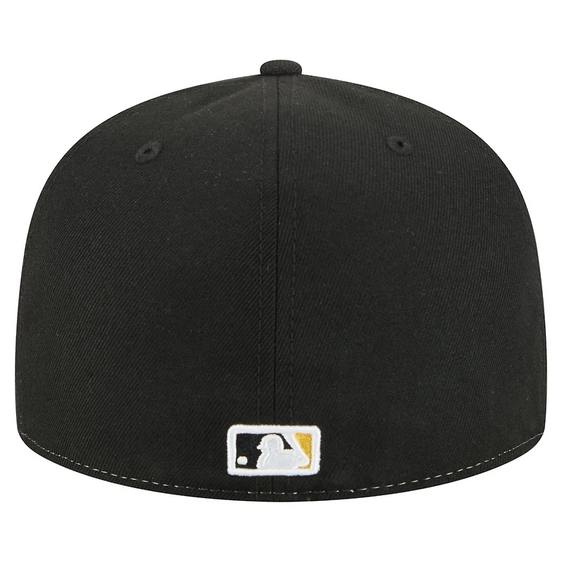 New Era Black Pittsburgh Pirates Repeat 59FIFTY Fitted Hat
