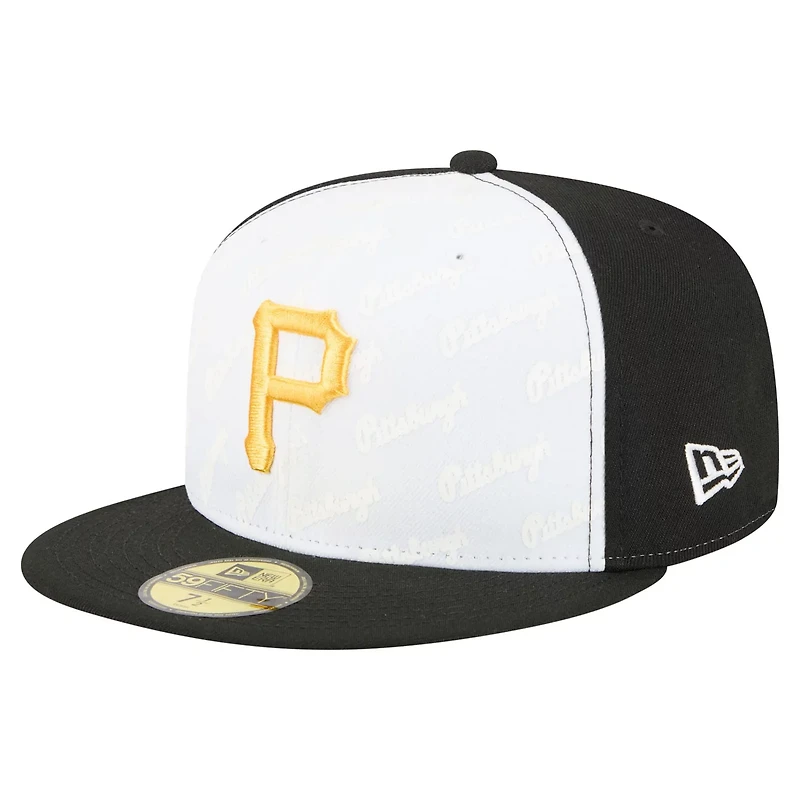 New Era Black Pittsburgh Pirates Repeat 59FIFTY Fitted Hat