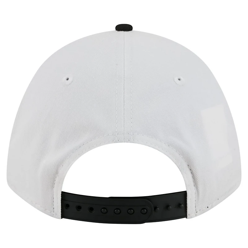 New Era Black Purdue Boilermakers Arch Two-Tone Rope 9FORTY A-Frame M-Crown Adjustable Hat