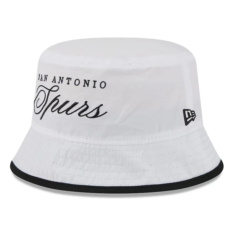 New Era Black San Antonio Spurs 2025 NBA Draft Nylon Bucket Hat