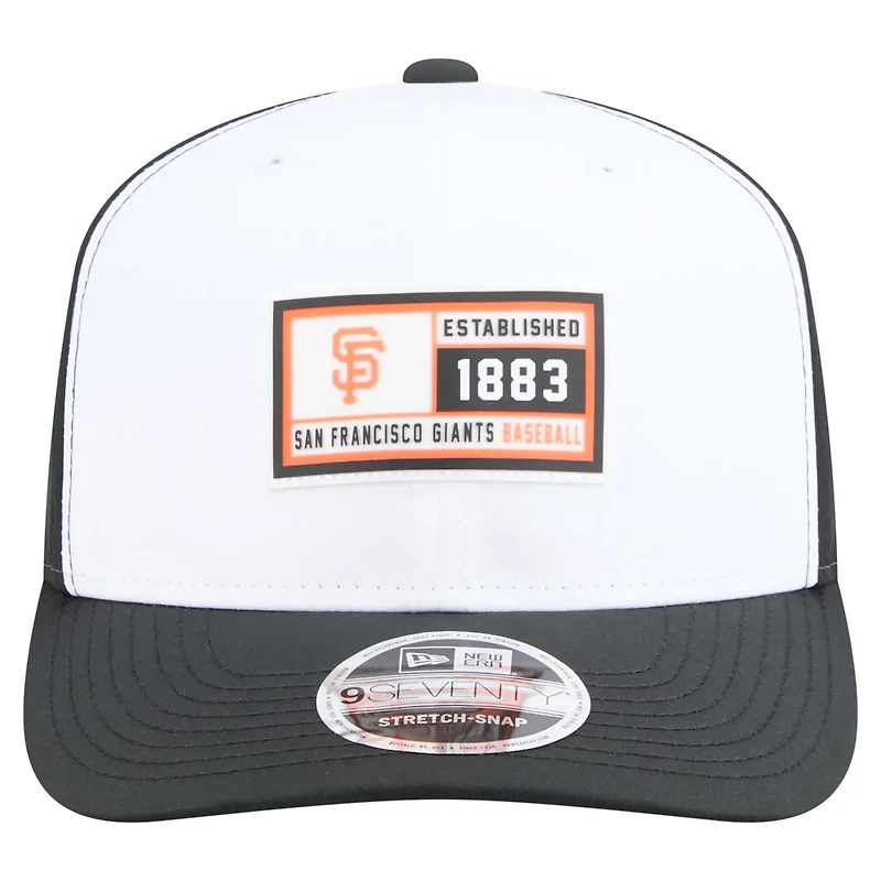 New Era Black San Francisco Giants Established Patch 9SEVENTY Adjustable Hat