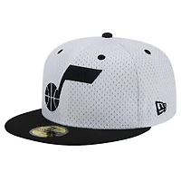 New Era Black Utah Jazz Throwback 2Tone 59FIFTY Fitted Hat