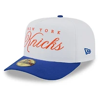 New Era Blue New York Knicks 2025 NBA Draft A-Frame 59FIFTY Fitted Hat