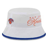 New Era Blue New York Knicks 2025 NBA Draft Nylon Bucket Hat