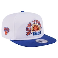 New Era Blue New York Knicks Hardwood Two-Tone Golfer Adjustable Hat
