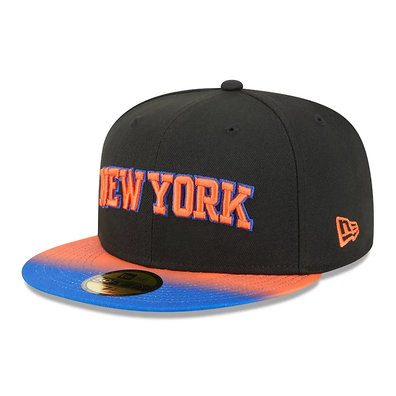 New Era Blue New York Knicks Jersey Hook Statement Edition 59FIFTY Fitted Hat