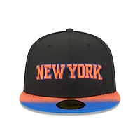 New Era Blue New York Knicks Jersey Hook Statement Edition 59FIFTY Fitted Hat