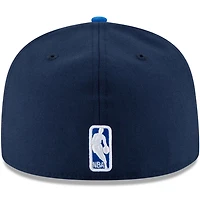 New Era Blue Oklahoma City Thunder 2025 NBA Finals Champions Side Patch Two-Tone 59FIFTY Fitted Hat