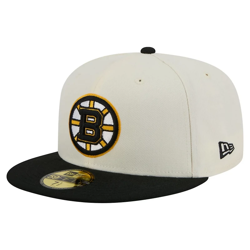 New Era Boston Bruins Chrome Two-Toned 59FIFTY Fitted Hat