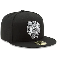 New Era Boston Celtics  White Logo 59FIFTY Fitted Hat