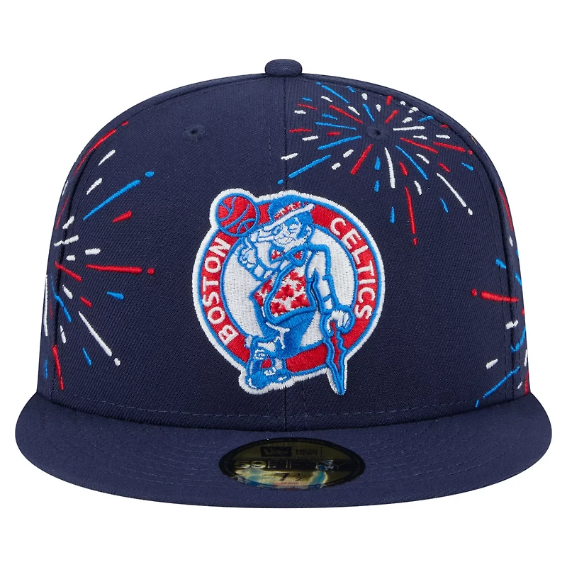 New Era Boston Celtics Americana Fireworks 59FIFTY Fitted Hat
