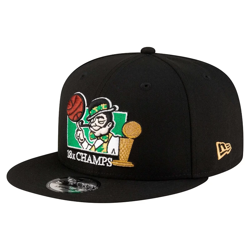 New Era Boston Celtics Lucky 18x Champs 9FIFTY Snapback Hat