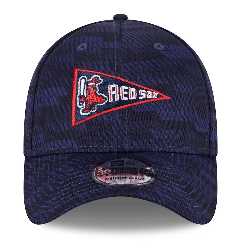 New Era Boston Red Sox 2025 MLB Clubhouse 39THIRTY Flex Hat